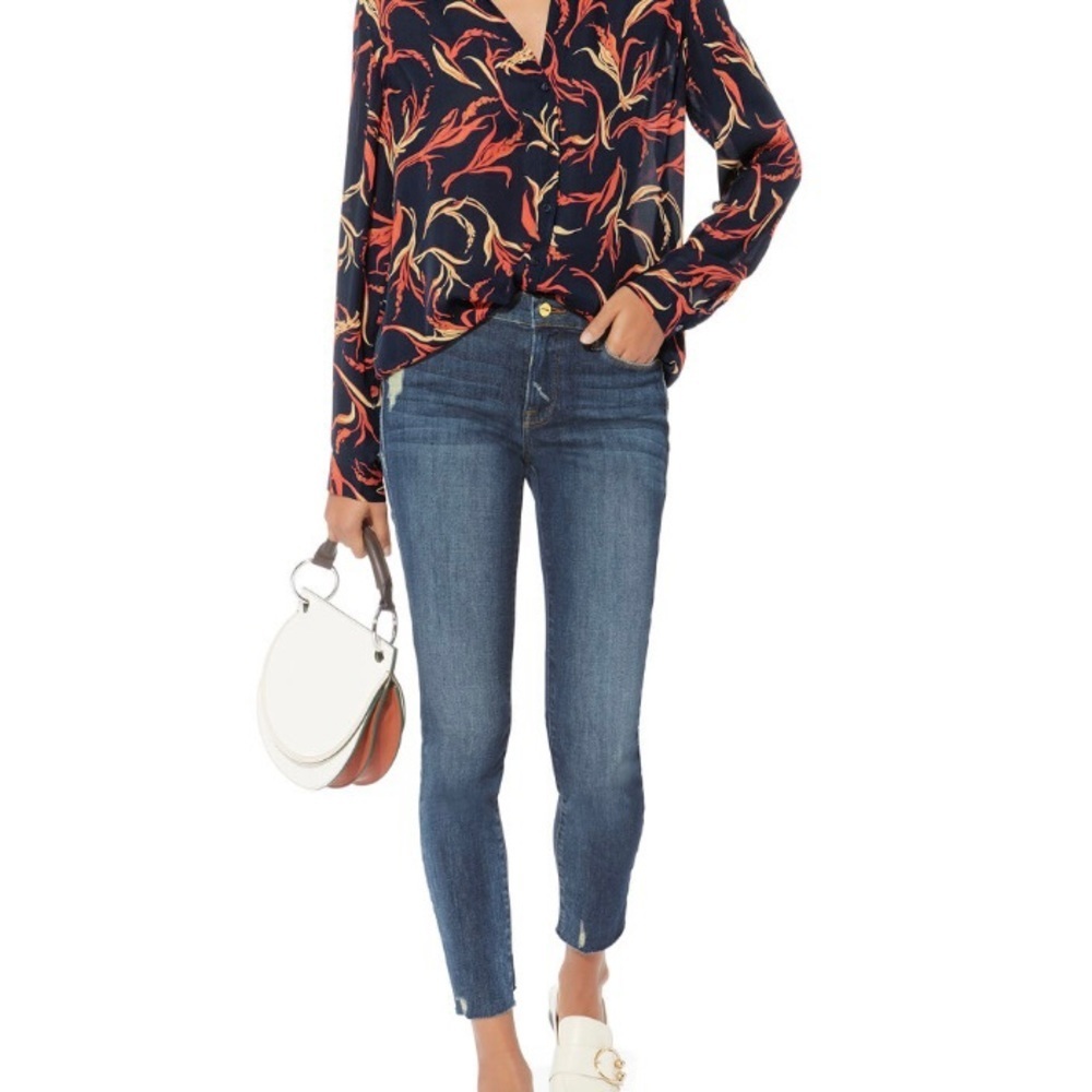 Frame Women’s Le Skinny De Jeanne Victoria Park Jeans Size 27